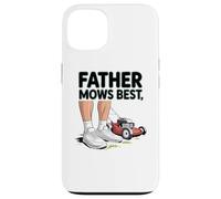 Father Mows Best Funny Dad Joke Lawn Care Tees And more Carcasa para iPhone 13