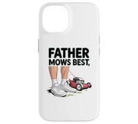 Father Mows Best Funny Dad Joke Lawn Care Tees And more Carcasa para iPhone 14