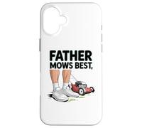 Father Mows Best Funny Dad Joke Lawn Care Tees And more Carcasa para iPhone 16 Plus