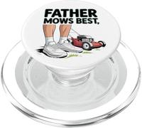 Father Mows Best Funny Dad Joke Lawn Care Tees And more PopSockets PopGrip para MagSafe