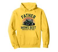 Father Mows Best Lawn Mower Funny Dad, Yard Work Lover Sudadera con Capucha