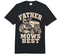 Father Mows Best Riding Lawn Mower Dad Yard Care Tractor Comfort Colors Adult Heavyweight T-Shirt