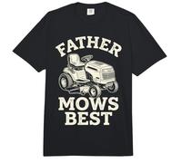 Father Mows Best Riding Lawn Mower Dad Yard Care Tractor Comfort Colors Adult Heavyweight T-Shirt