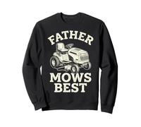 Father Mows Best Riding Lawn Mower Dad Yard Care Tractor Sudadera
