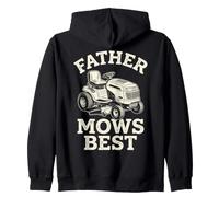 Father Mows Best Riding Lawn Mower Dad Yard Care Tractor Sudadera con Capucha
