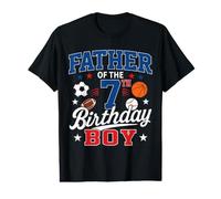Father of 7th Boy Sports Dad Soccer Baseball Camiseta gráfica económica