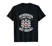 Fatherhood Is About Heart - Mensaje gráfico para el día del padre Camiseta