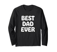 Father's Day Best Dad Ever Bold Text Manga Larga