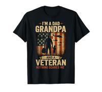 Father's Day I'm a Dad Grandpa and a Veteran Camiseta