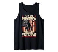 Father's Day I'm a Dad Grandpa and a Veteran Camiseta sin Mangas