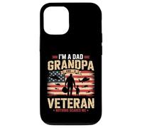 Father's Day I'm a Dad Grandpa and a Veteran Carcasa para iPhone 12/12 Pro