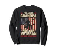 Father's Day I'm a Dad Grandpa and a Veteran Sudadera