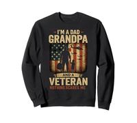 Father's Day I'm a Dad Grandpa and a Veteran Sudadera