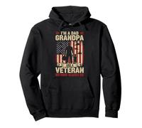 Father's Day I'm a Dad Grandpa and a Veteran Sudadera con Capucha