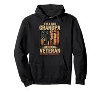 Father's Day I'm a Dad Grandpa and a Veteran Sudadera con Capucha