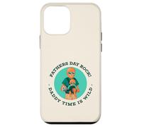 Fathers Day Rock - Daddy Time Is Wild (gráfico de Lobos) Carcasa para iPhone 12 Mini