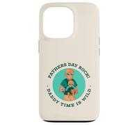 Fathers Day Rock - Daddy Time Is Wild (gráfico de Lobos) Carcasa para iPhone 13 Pro