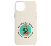 Fathers Day Rock - Daddy Time Is Wild (gráfico de Lobos) Carcasa para iPhone 14 Plus
