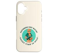 Fathers Day Rock - Daddy Time Is Wild (gráfico de Lobos) Carcasa para iPhone 16 Plus