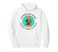 Fathers Day Rock - Daddy Time Is Wild (gráfico de Lobos) Sudadera con Capucha