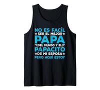 Fathers Day Spanish Dad Dia del Padre Regalos para Papa Camiseta sin Mangas