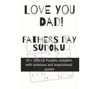 Fathers Day Sudoku: Love You Dad Fathers Day Sudoku