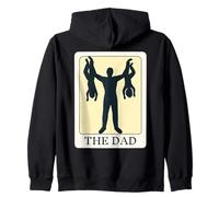 Fathers Day Tarot Card The Dad Funny Father of Two Sudadera con Capucha