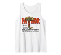 Fathor Like a Dad es un Día del Padre Mucho más Genial papás Camiseta sin Mangas