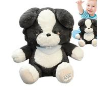 fatiaou Animales de peluche para perros, 35 cm, realista, suave, cachorro, peluches, para niños, cumpleaños, Navidad, dormir, seguridad, consolador