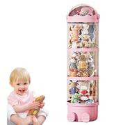 fatiaou Tubo de peluche,Tubo organizador de peluche - Soporte para animales de almacenamiento de peluches | Almacenamiento de juguetes de transparente, organizador de almacenamiento, de fe