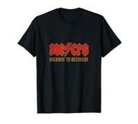 Fatiga crónica: ME/CFS Highway To Recovery Long Covid - Rojo Camiseta gráfica económica