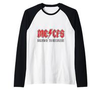 Fatiga crónica: ME/CFS Highway To Recovery Long Covid - Rojo Camiseta Manga Raglan