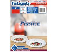 FATIGATI SRL CENTROTABLA PLÁSTICO Oval 35 x 23 31602, como se Muestra en la Imagen, Come DA Foto