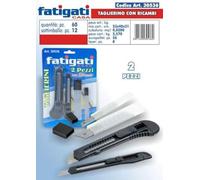 FATIGATI SRL L.BRICO-Cortador de 2 Piezas con Recambio 30536, como se Muestra en la Imagen, Come DA Foto