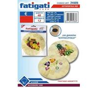 FATIGATI SRL Trabajo DE MDF DEC. Redondo 14,5 cm, como se Muestra en la Imagen, Come DA Foto