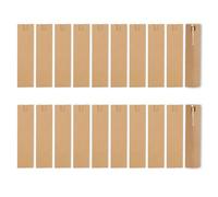 Fatiya 20 fundas de papel para bolígrafo, funda individual para pluma estilográfica, protector de lápiz para lápiz capacitivo, oficina, hogar, negocios, embalaje, Brown