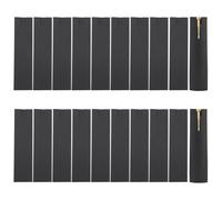 Fatiya 20 fundas de papel para bolígrafo, funda individual para pluma estilográfica, protector de lápiz para lápiz capacitivo, oficina, hogar, negocios, embalaje, Black