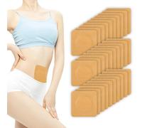Fatiya 30 Pcs Desechables Castor Aceite Envoltura, Parches autoadhesivos de aceite de ricino sin aclarado para el dolor lumbar, Caster paquetes de aceite para las mujeres (30)