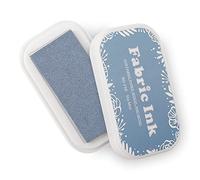 Fatiya Almohadilla de tinta de tela, almohadillas de tinta lavables para estampar, sellos permanentes, color para hacer tarjetas, arte de huellas dactilares, el mejor regalo para niños (258 azul