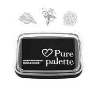 Fatiya Almohadillas de tinta para estampado, almohadilla de tinta permanente de tela, Almohadilla de tinta Craft Fingerprints, almohadilla de tinta lavable para papel, madera,