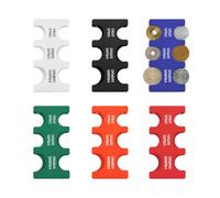 Fatiya Estuche rígido japonés de 6 piezas con 6 ranuras, dispensador de monedas rectangular de plástico, cartera clasificadora de cambio portátil para viajes, coche, peaje, envío, transporte, 6