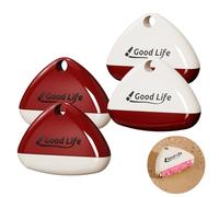 Fatiya Good Life - Paquete de 4 rodillos de pelusa lavables y portátiles, triangulares, reutilizables, de gel, tamaño de viaje, limpiador de pelo de mascotas para ropa, muebles, perros y gatos