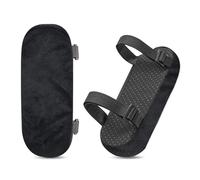 Fatiya Juego de 2 fundas de espuma viscoelástica suave para reposabrazos de silla de oficina, almohadillas para reposabrazos de silla de ruedas para alivio de presión de codos y antebrazos, cojines