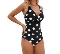 Fato De Banho Mulher Trajes De Baño Mujer Bañador Menstrual Natación Falda Bikini Reductor Barriga Ropa Playa Bañadores Reductores Vientre Plano Asimetrico Negro Push Up Con Relleno Que Se Deshace El
