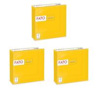 Fato, Servilletas de Papel Desechables, Ideales para Almuerzos Informales y Buffets, Paquete de 150 Servilletas, Tamaño 33x33, Dobladas en 4, 2 capas, Amarillo, 100% Puro Papel de Celulosa