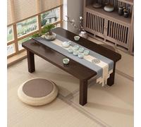 FATOLRD Mesa de piso japonesa, mesas de café plegables de bambú versátiles para sentarse, mesa de comedor, té, tatami, mesa plegable para comedor, sala de estar (39.4 x 19.7 x 11.8 pulgadas)