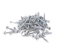 fatteryu 100Pcs M4-25 Tornillos autorroscantes de Orificio Oblicuo de Alta Resistencia para Plantilla de Orificio de Bolsillo