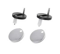 fatteryu 2Pcs Top Fix WC Asiento de Inodoro Bisagras Accesorios Cubierta de liberación rápida Tornillo de bisagra