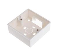 fatteryu Caja de conexiones de PVC de 86 x 86 pulgadas, montaje en pared, para base de enchufe de interruptor