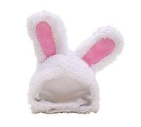 fatteryu Divertida Mascota Perro Gato Gorra Fiesta de Año Nuevo Navidad Cosplay Disfraz cálido Sombrero de Conejo